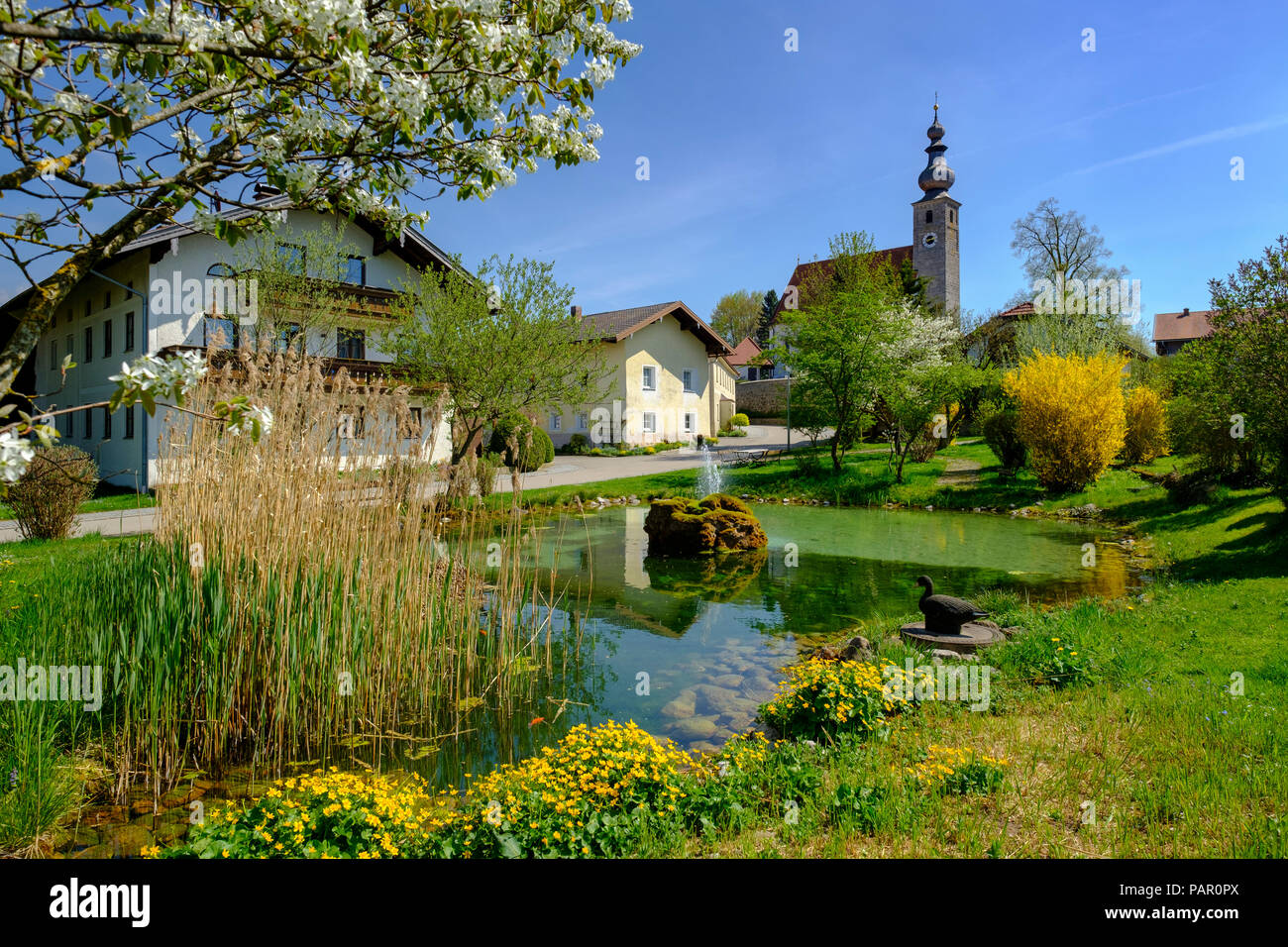 In Germania, in Baviera, Baviera, Chiemgau, Rupertiwinkel, Toerring vicino a Tittmoning Foto Stock
