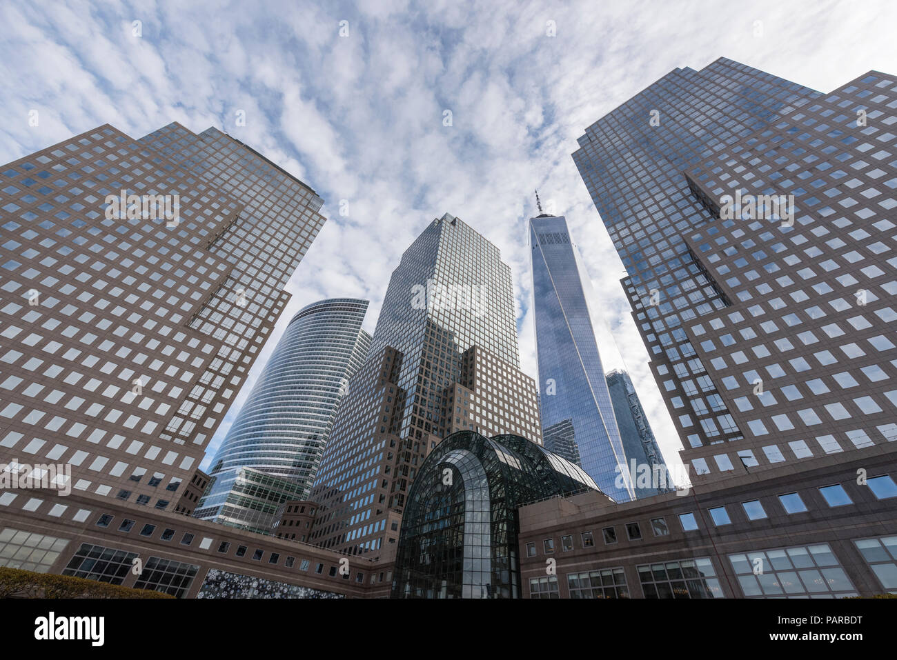 Stati Uniti d'America, New York City, Manhattan, grattacieli Foto Stock