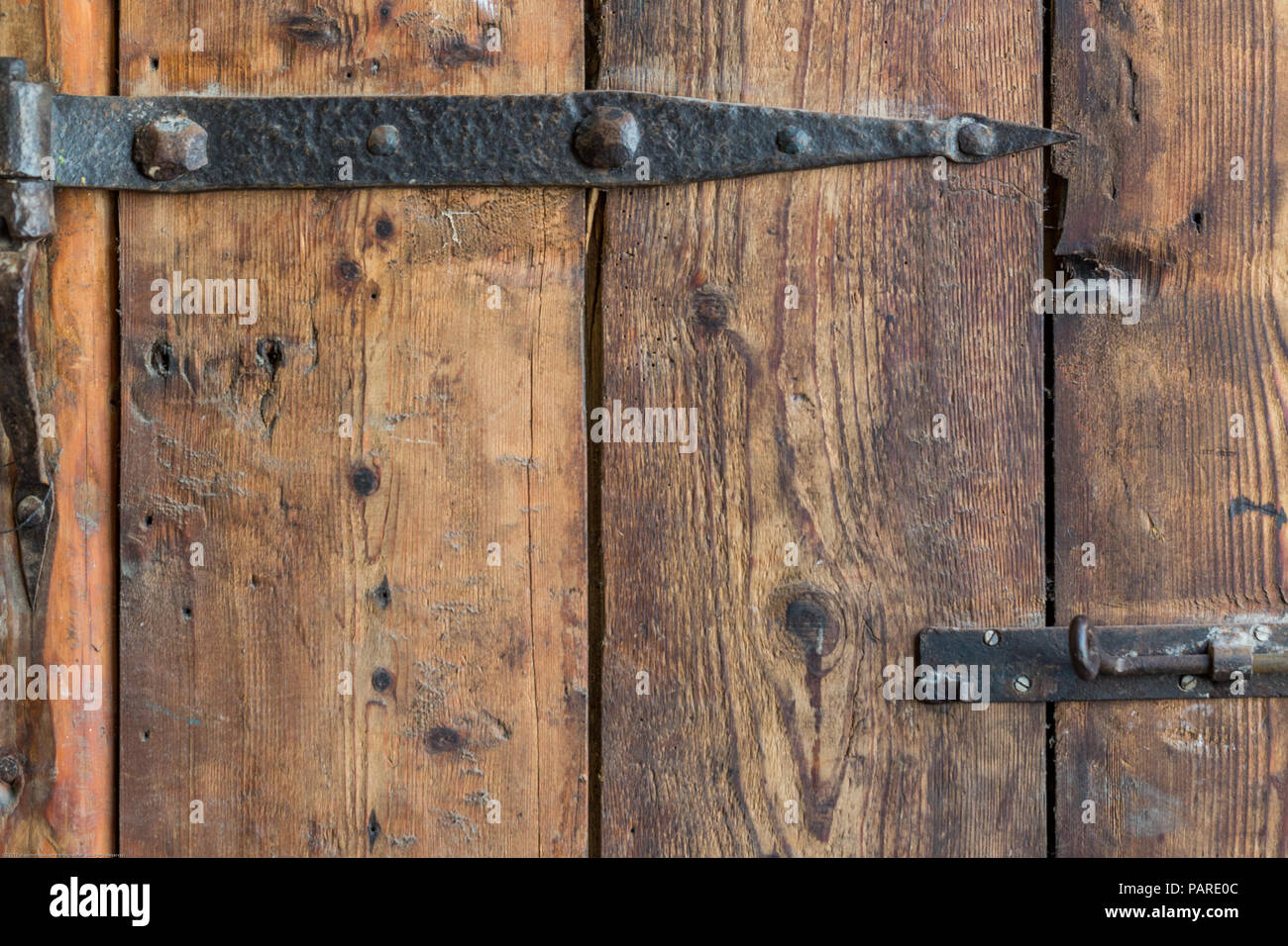 Vintage in legno sullo sfondo della porta Foto Stock