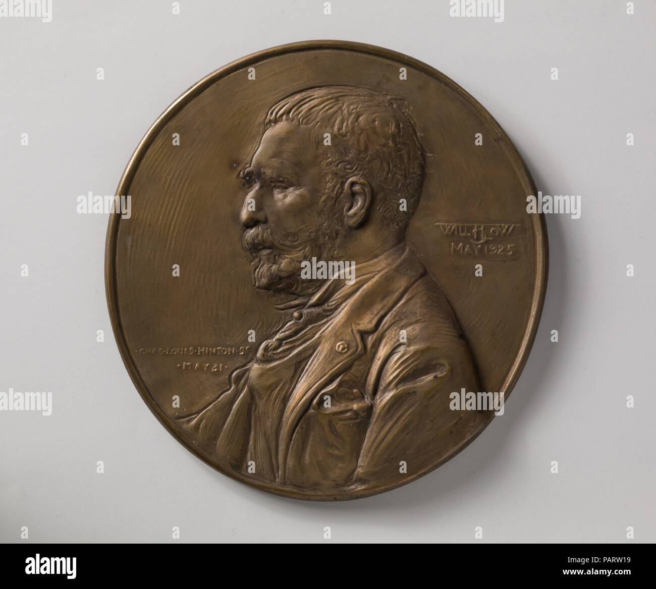 Hicok sarà bassa. Artista: Charles Louis Hinton (1869-1942). Dimensioni: diam. 5 1/2 in. (14 cm). Data: 1925. Museo: Metropolitan Museum of Art di New York, Stati Uniti d'America. Foto Stock