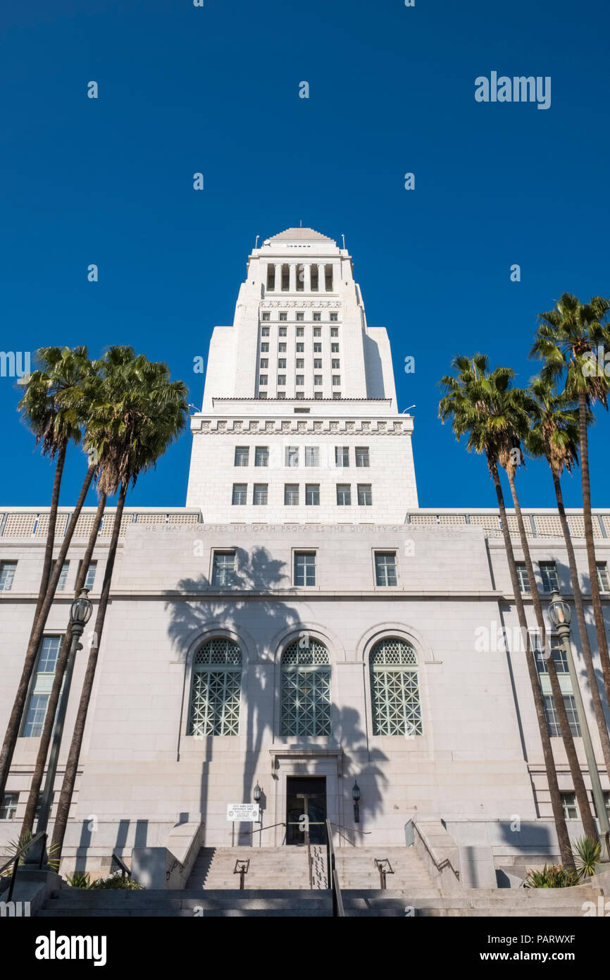 Los Angeles City Hall, la City Hall, CALIFORNIA, STATI UNITI D'AMERICA Foto Stock