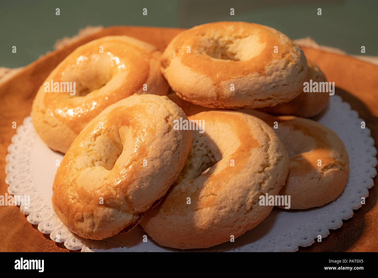 Italia Toscana Berlingozzi -tipici toscani dolci di carnevale Foto Stock