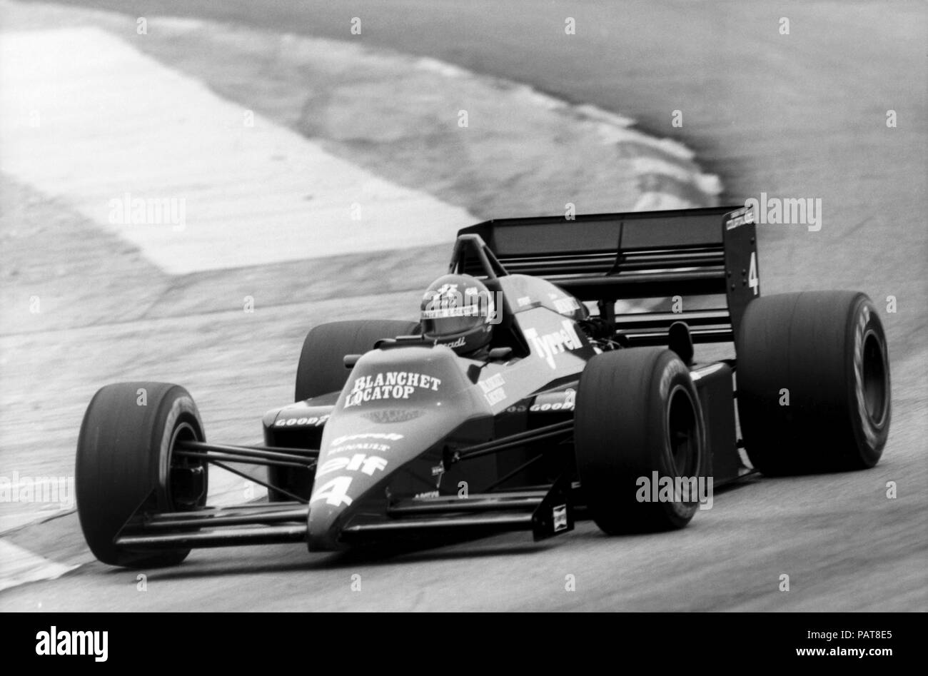 F1, 1986,Philippe Streiff,Tyrrell Renault,GP, 1985 Foto Stock