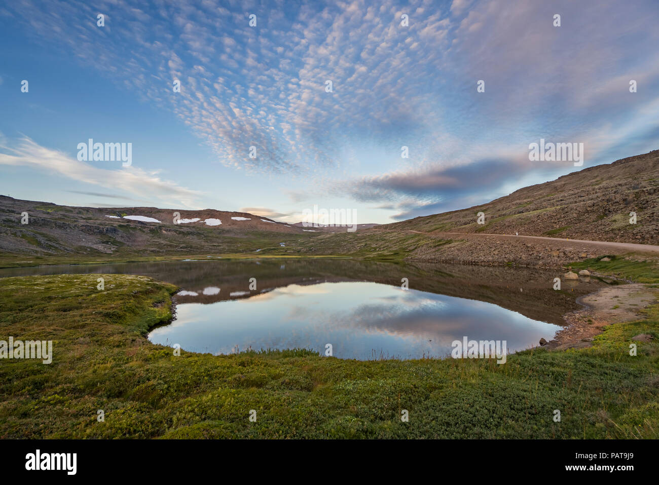 Paesaggio, Area Dynjandi, West fiordi, Islanda Foto Stock