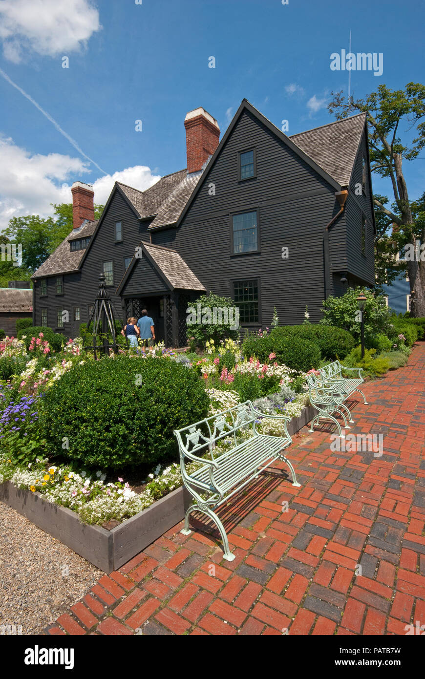 La casa dei sette Gables (che ha ispirato il romanzo di Nathaniel Hawthorne), Salem, Essex County, Massachusetts, STATI UNITI D'America, America del Nord Foto Stock