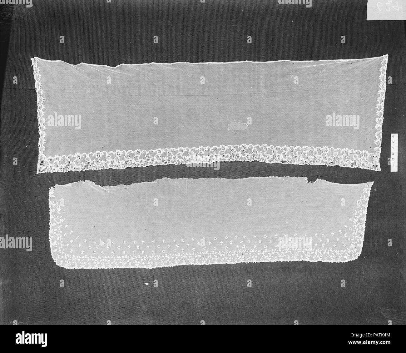 Velo. Cultura: British. Dimensioni: L. 58 x W. 20 pollici 147,3 x 50,8 cm. Data: ca. 1860. Museo: Metropolitan Museum of Art di New York, Stati Uniti d'America. Foto Stock