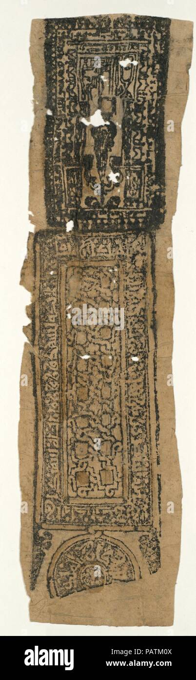 Talismanic scorrere. Dimensioni: 11 1/8 x 3 in. (28,3 x 7,6 cm). Data: XI-XII secolo. Museo: Metropolitan Museum of Art di New York, Stati Uniti d'America. Foto Stock