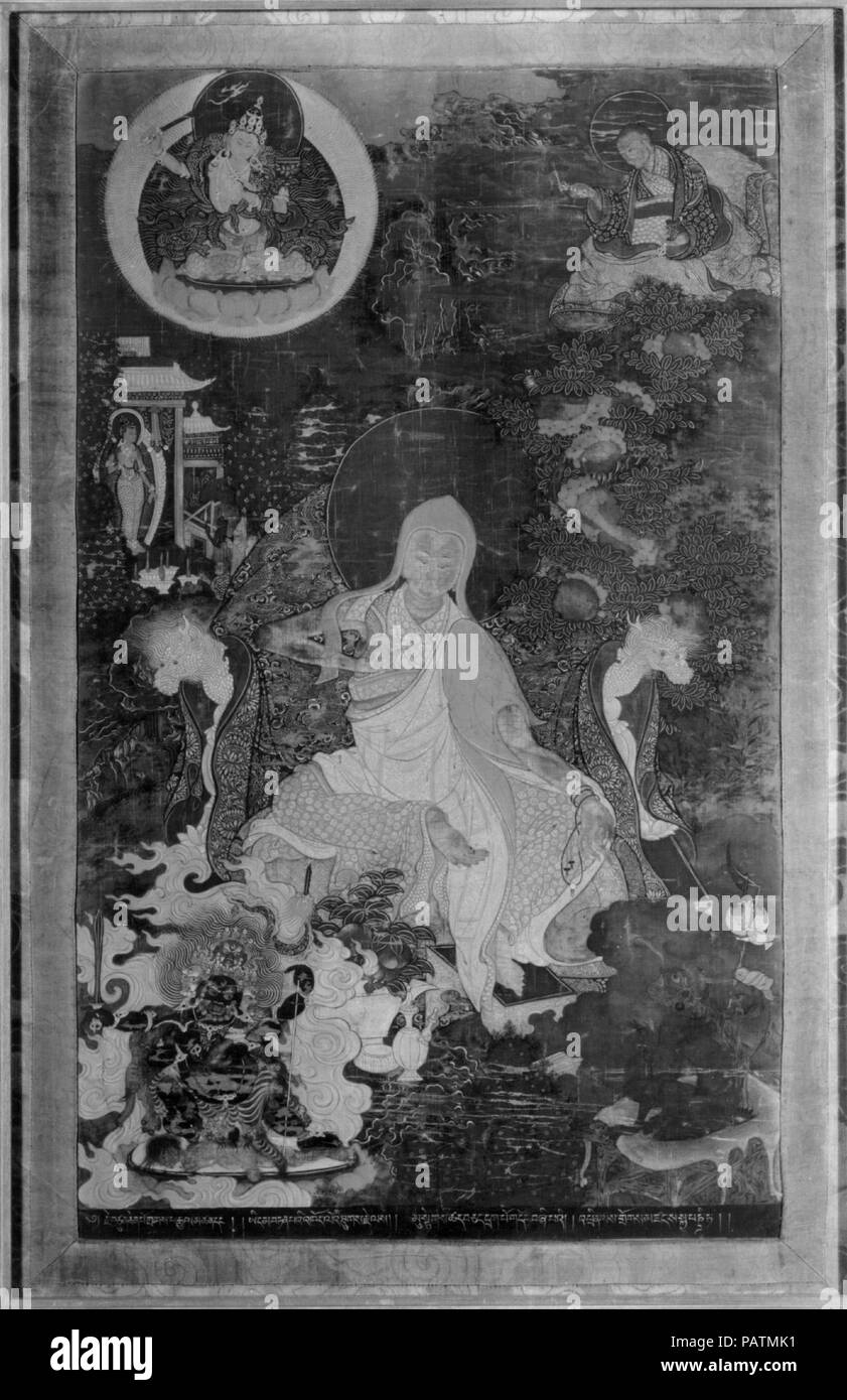 Sakya Pandita (1182-1242). Cultura: Il Tibet. Dimensioni: Immagine: 28 x 16 5/8 in. (71,1 x 42,2 cm). Data: tardo 17th-inizio del XVIII secolo. Museo: Metropolitan Museum of Art di New York, Stati Uniti d'America. Foto Stock