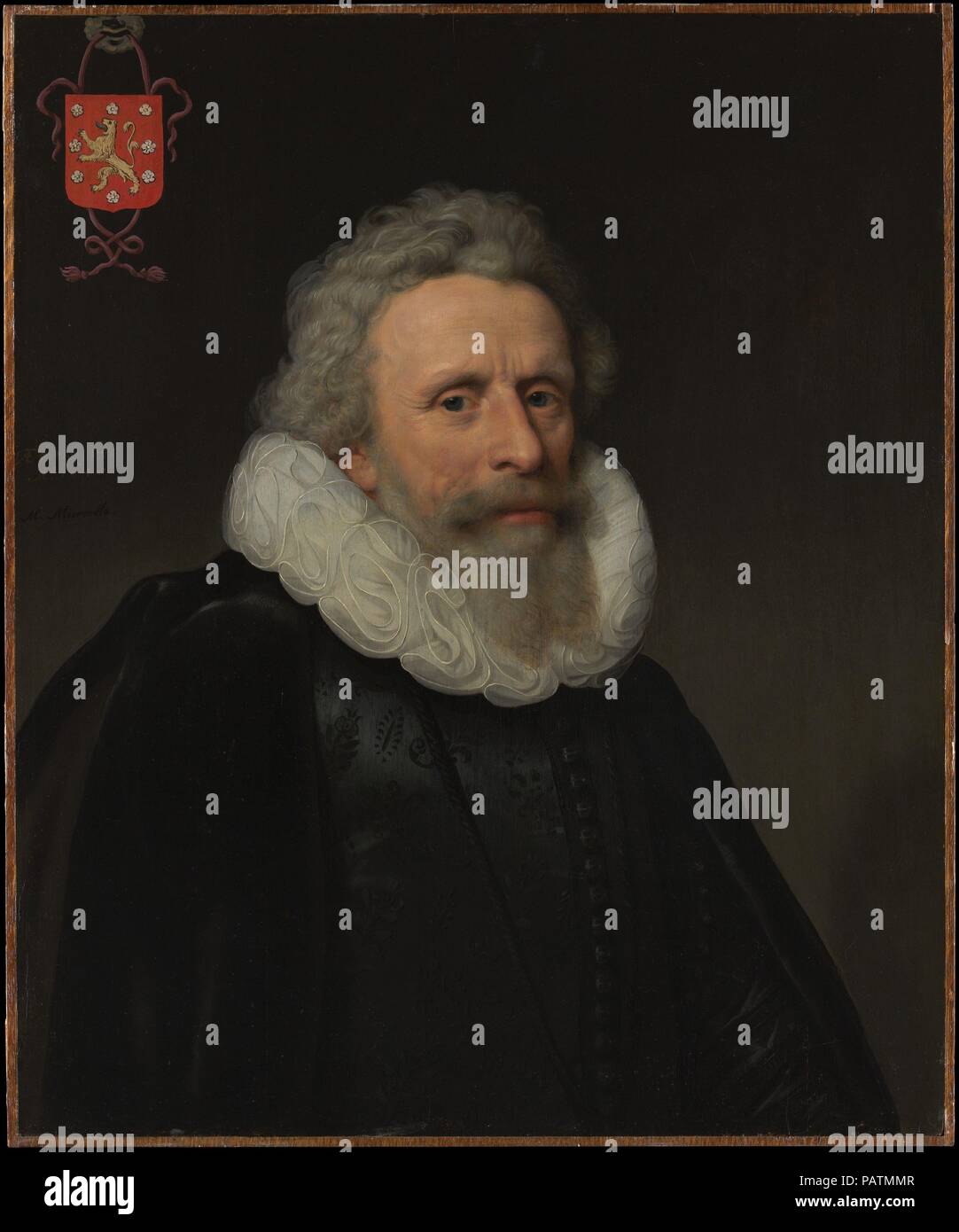 Jacob van Dalen (1570-1644), chiamato Vallensis. Artista: Michiel Jansz. van Mierevelt (Netherlandish, Delft 1567-1641 Delft). Dimensioni: 27 1/2 x 23 in. (69,9 x 58,4 cm). Data: 1640. Museo: Metropolitan Museum of Art di New York, Stati Uniti d'America. Foto Stock