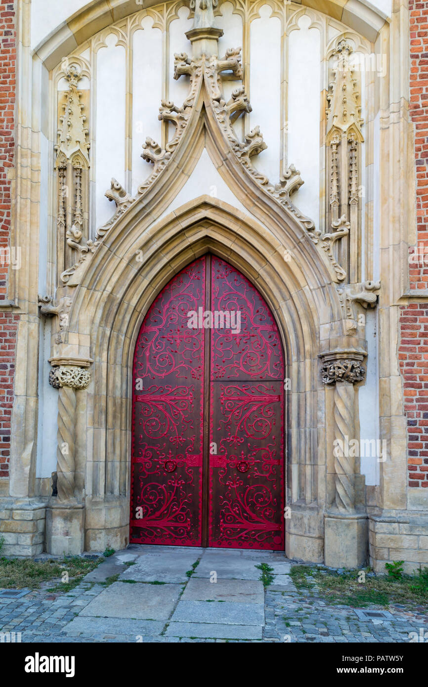 Architettura storica della città di Wroclaw, Polonia Foto Stock