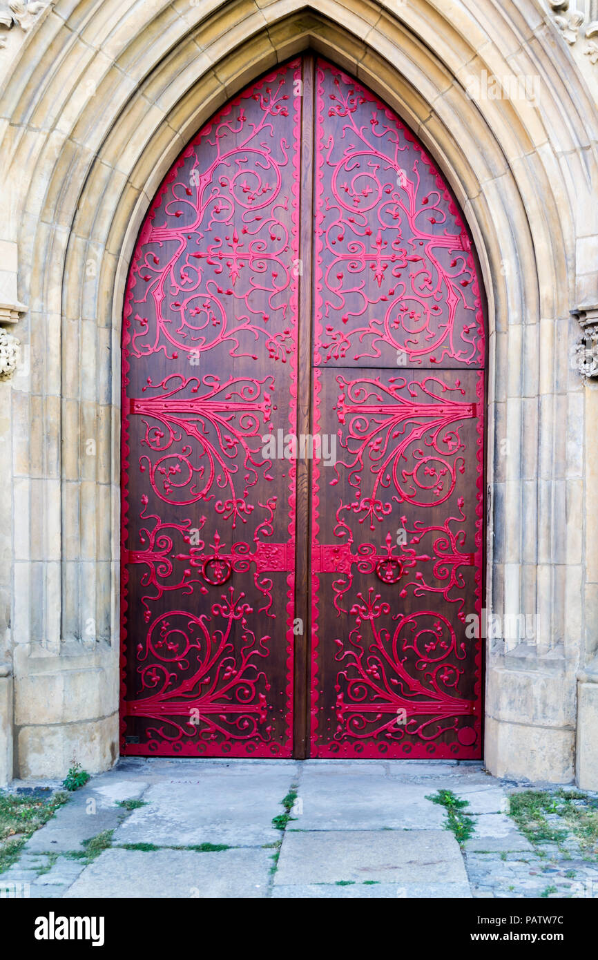 Architettura storica della città di Wroclaw, Polonia Foto Stock