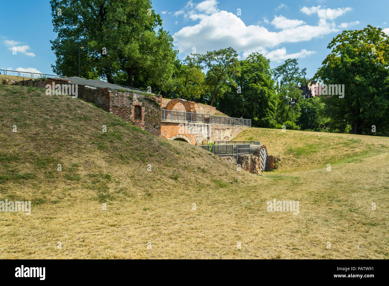 Architettura storica della città di Wroclaw, Polonia Foto Stock