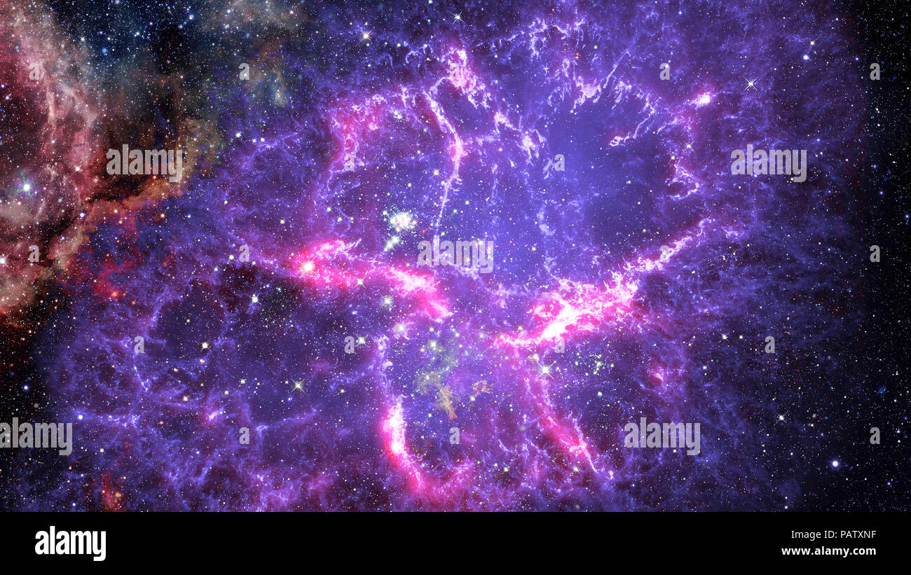 Dark Nebula e stelle nello spazio. Gli elementi di questa immagine fornita dalla NASA. Foto Stock