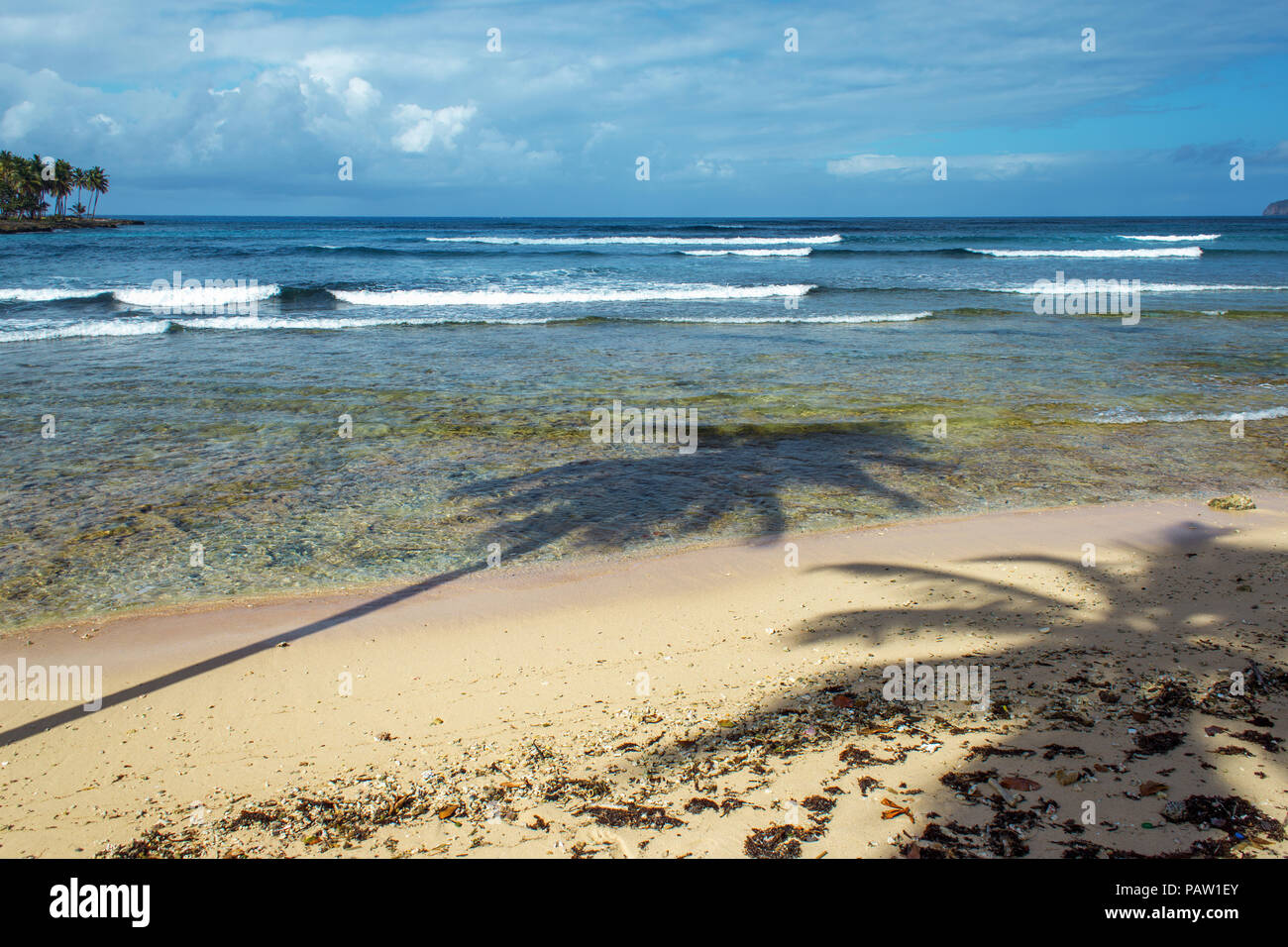 Il pittoresco scenic bellissimo paesaggio dei Caraibi, Repubblica Dominicana Foto Stock