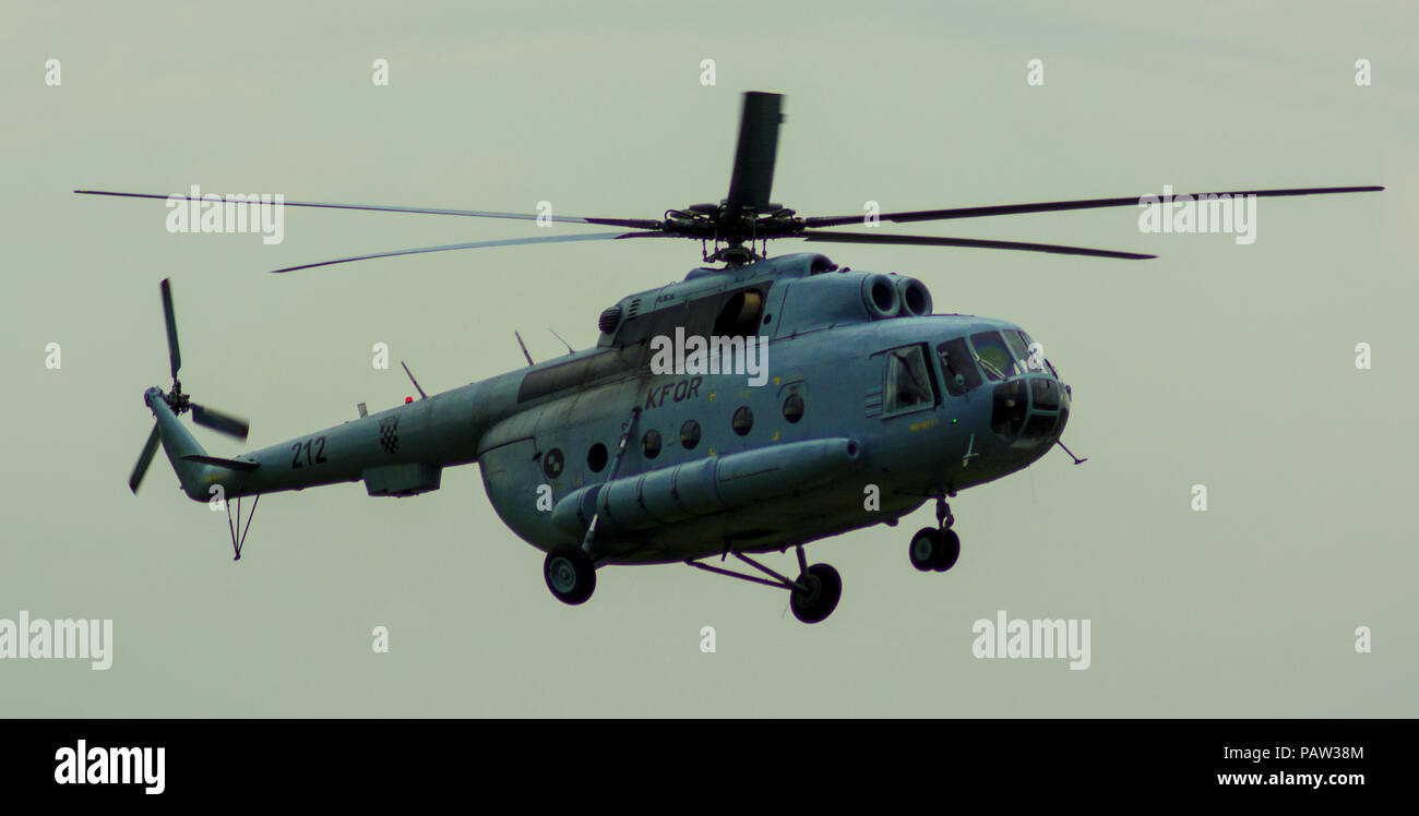 Il croato Forze Armate elicottero Mi-8 Foto Stock