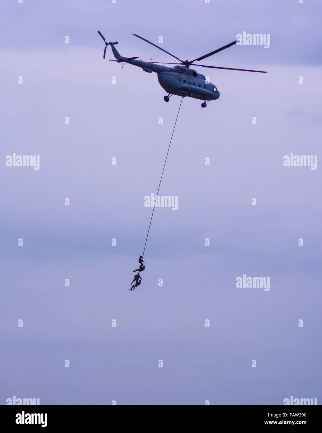 Il croato Forze Armate elicottero Mi-8 Foto Stock