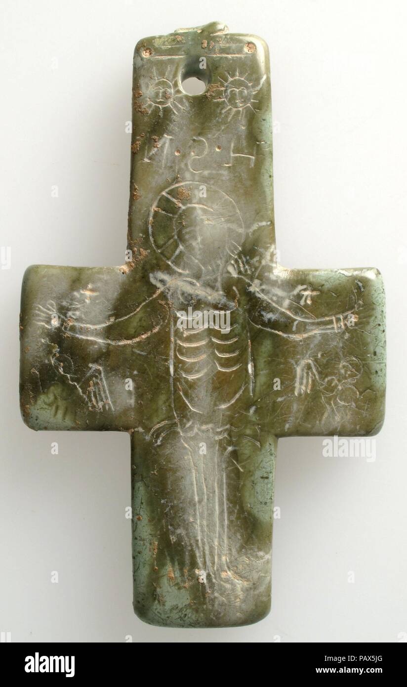 Croce. Cultura: bizantina. Dimensioni: complessivo: 3 7/16 x 2 1/16 x 3/8 in. (8,7 x 5,2 x 0,9 cm). Data: XI secolo. Museo: Metropolitan Museum of Art di New York, Stati Uniti d'America. Foto Stock Croce. Cultura: bizantina. Dimensioni: complessivo: 3 7/16 x 2 1/16 x 3/8 in. (8,7 x 5,2 x 0,9 cm). Data: XI secolo. Museo: Metropolitan Museum of Art di New York, Stati Uniti d'America. Foto Stock