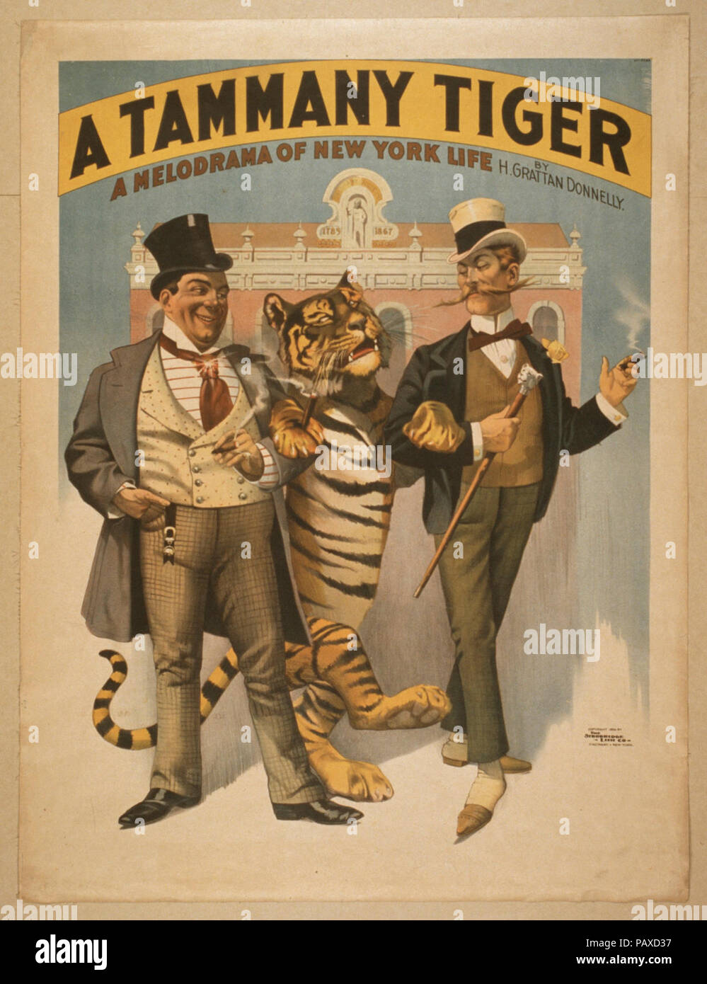 Un Tammany tiger un melodramma di New York la vita da H. Grattan Donnelly. Foto Stock
