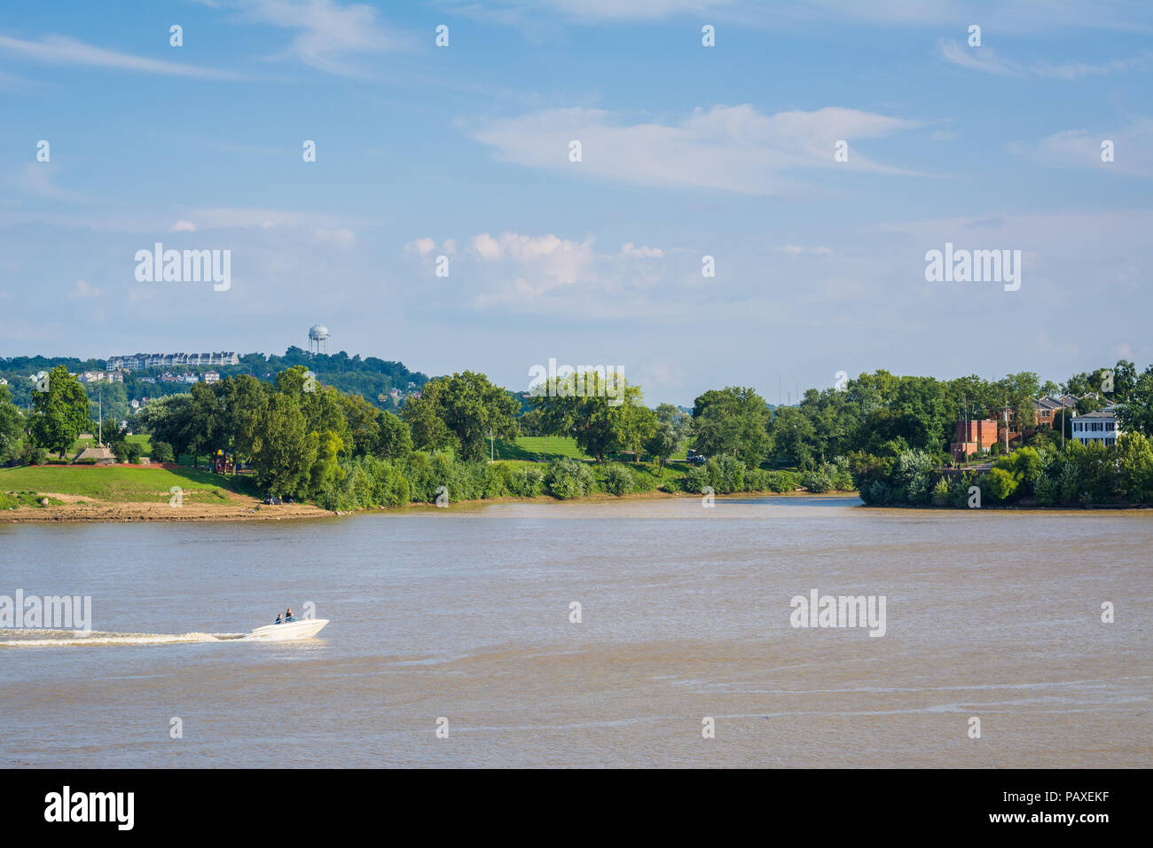 Il fiume Ohio, a Cincinnati, Ohio Foto Stock