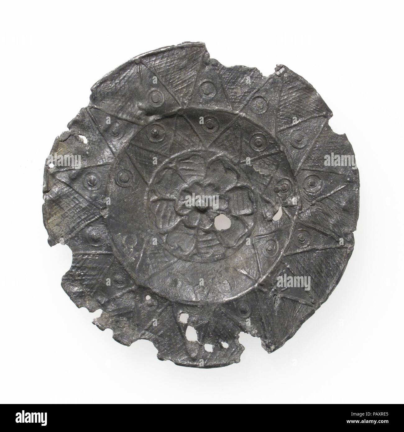 Pellegrino del badge. Cultura: francese. Dimensioni: complessivo: 2 1/8 in. (5.4 cm). Data: xiv secolo - XVI secolo. Museo: Metropolitan Museum of Art di New York, Stati Uniti d'America. Foto Stock