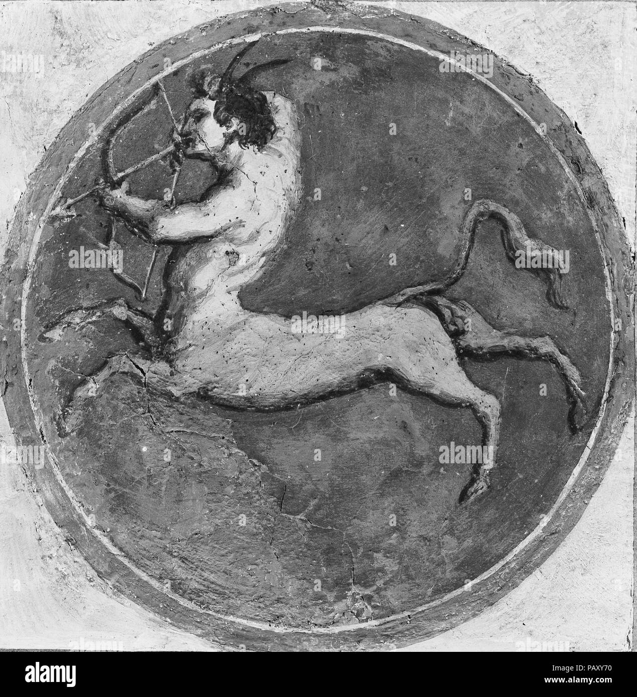 Affreschi dalla Villa Stati-Mattei. Artista: Tommaso Baldassare Peruzzi (italiano, Ancaiano Roma 1481-1536). Dimensioni: (1-12) ogni 12 7/8 x 12 7/8 in. (32,7 x 32,7 cm); (13-14) ciascuno 13 7/8 x 26 7/8 in. (35,2 x 68,3 cm); (15-22) ciascuno 35 1/8 x 20 1/2 in. (89,2 x 52,1 cm). Museo: Metropolitan Museum of Art di New York, Stati Uniti d'America. Foto Stock