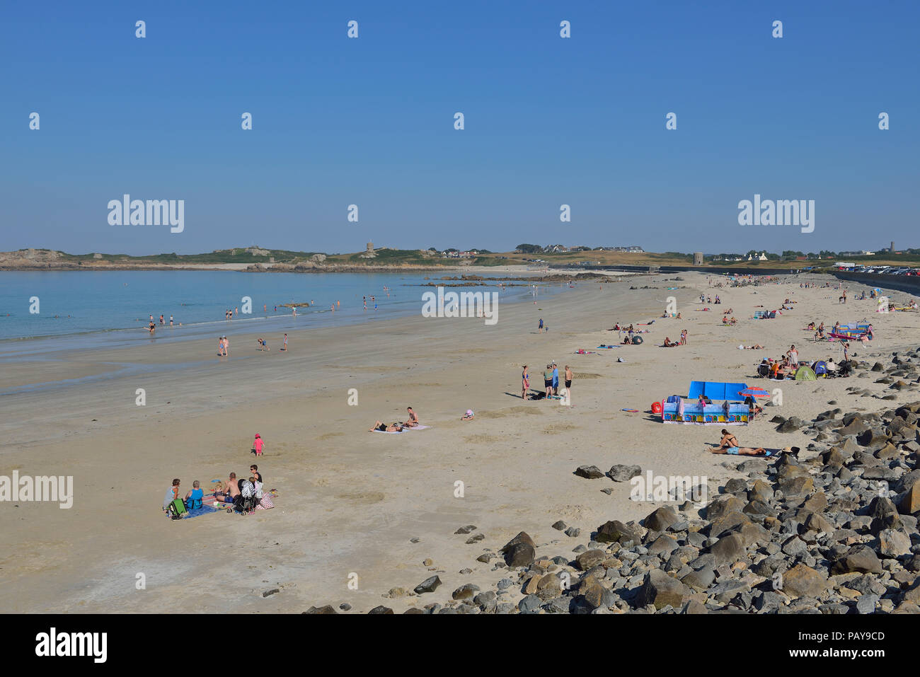 Pembroke bay, Guernsey, Isole del Canale, REGNO UNITO Foto Stock