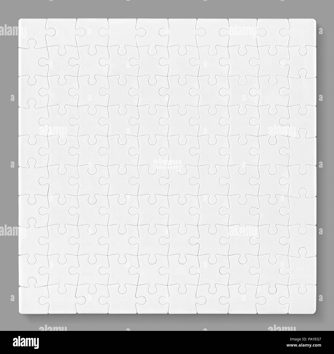Wtite Puzzle Foto Stock
