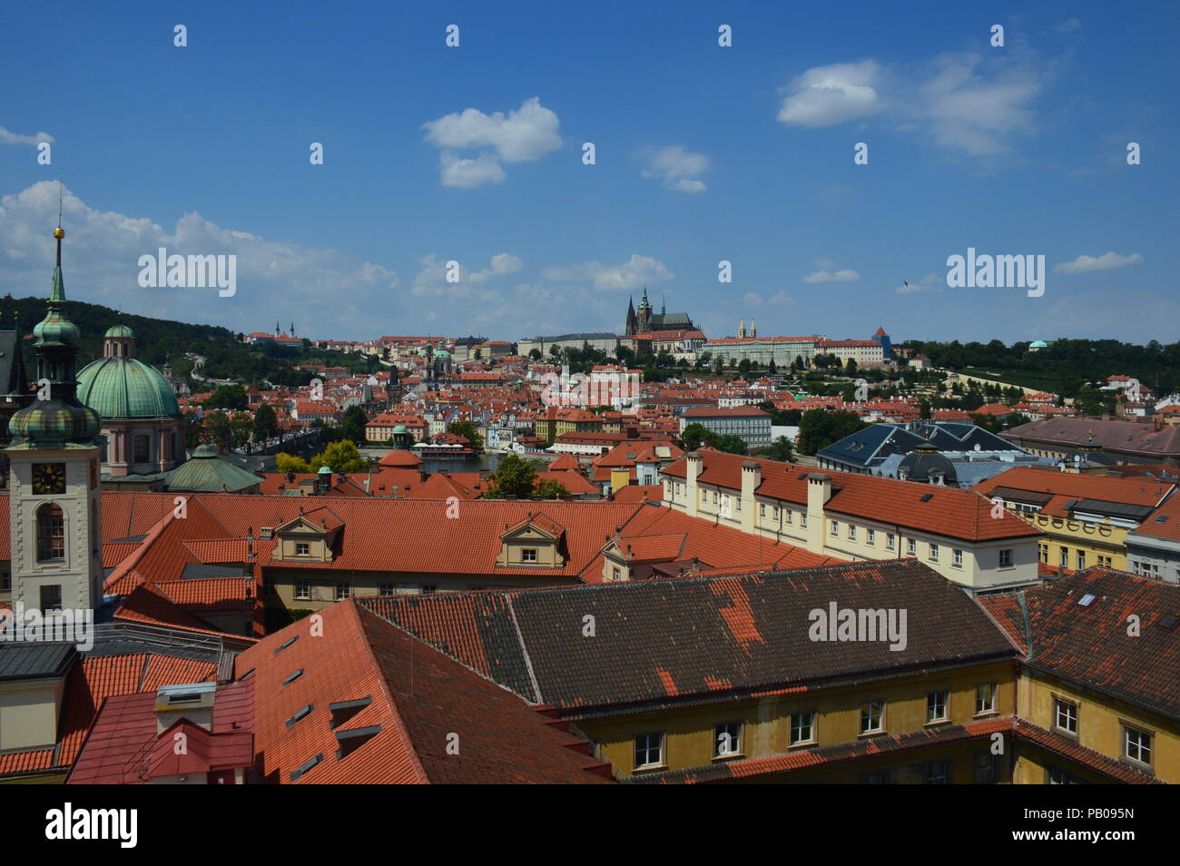 Lo skyline di Praga Foto Stock