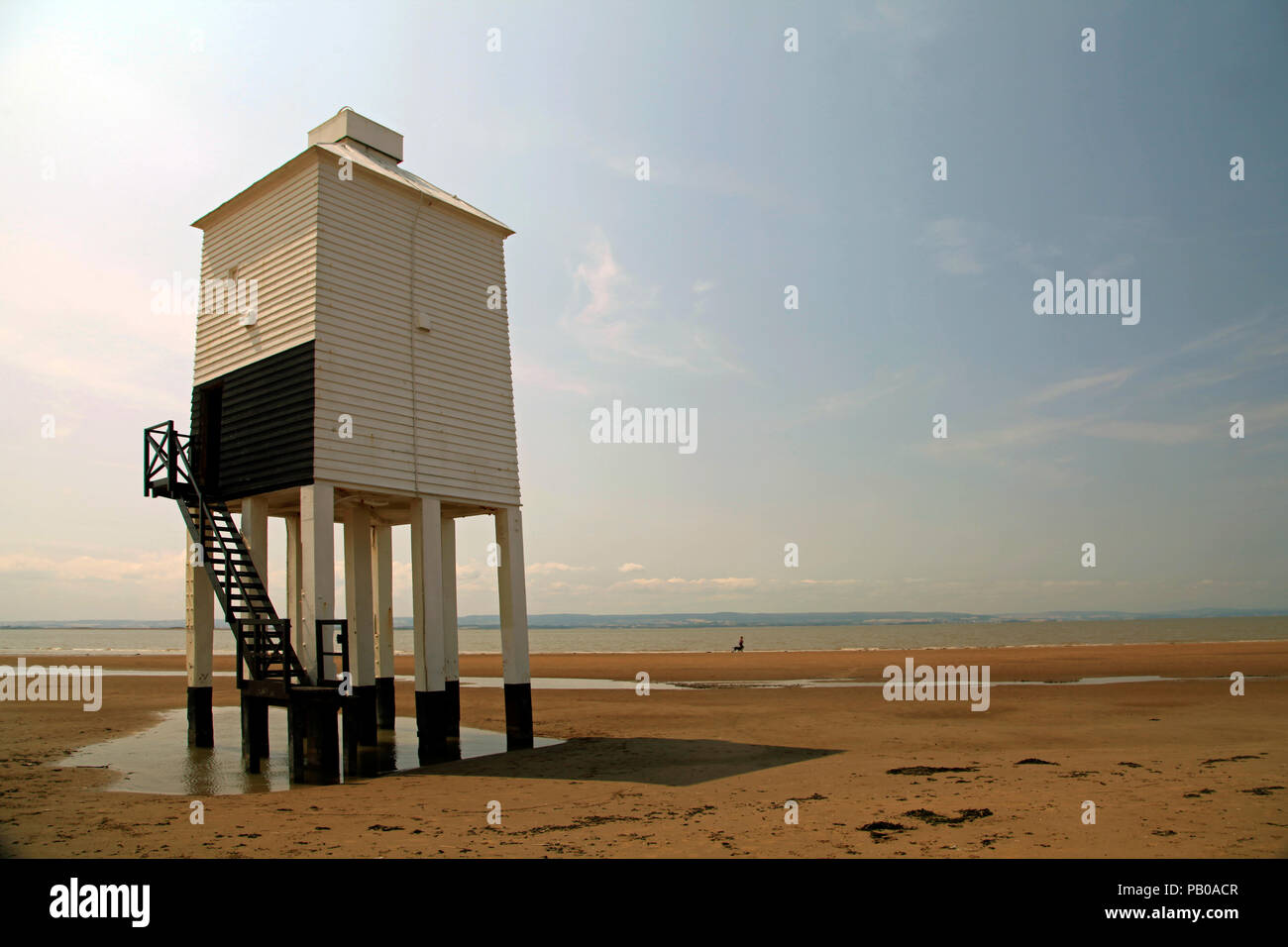 Burnham on sea basso faro Foto Stock