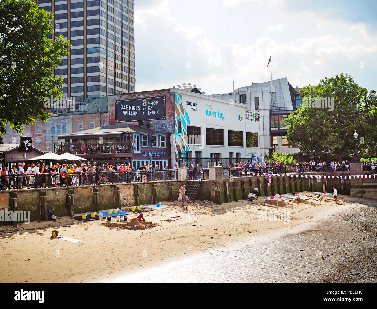 Gabriels Wharf, ITV Studios di Londra, Regno Unito Foto Stock