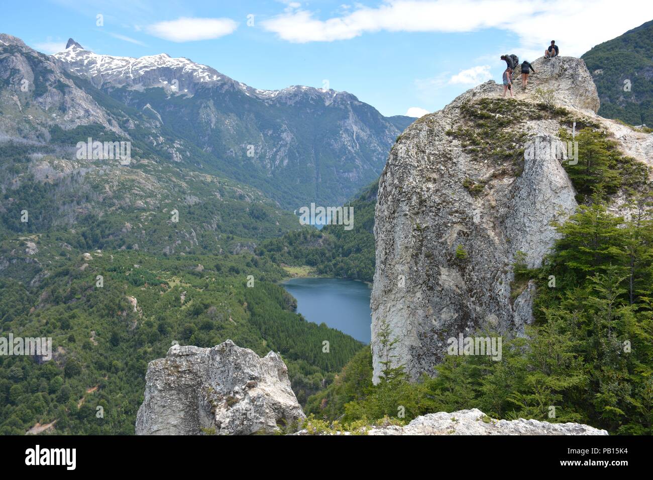 Trekking Piedra del Aguila, Futaleufu, Carretera Austral, Patagonia, Cile Foto Stock