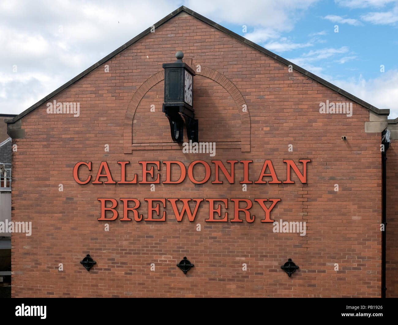 Il Caledonian Brewery, Slateford Road, Edimburgo, Scozia, Regno Unito. Foto Stock