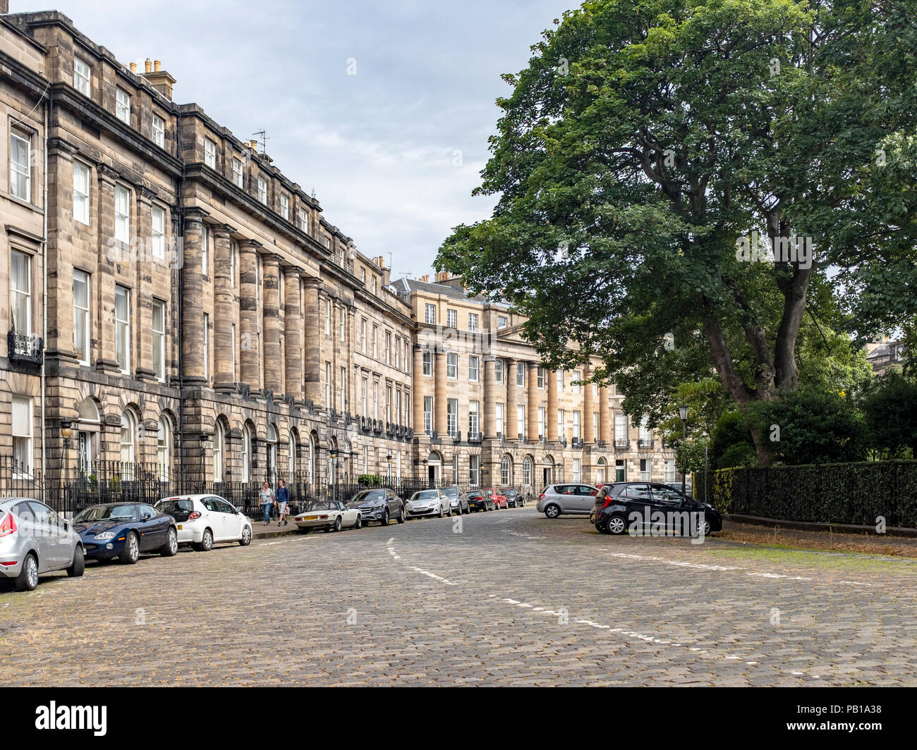 Moray Place in New Town, Edimburgo, Scozia, Regno Unito. Foto Stock