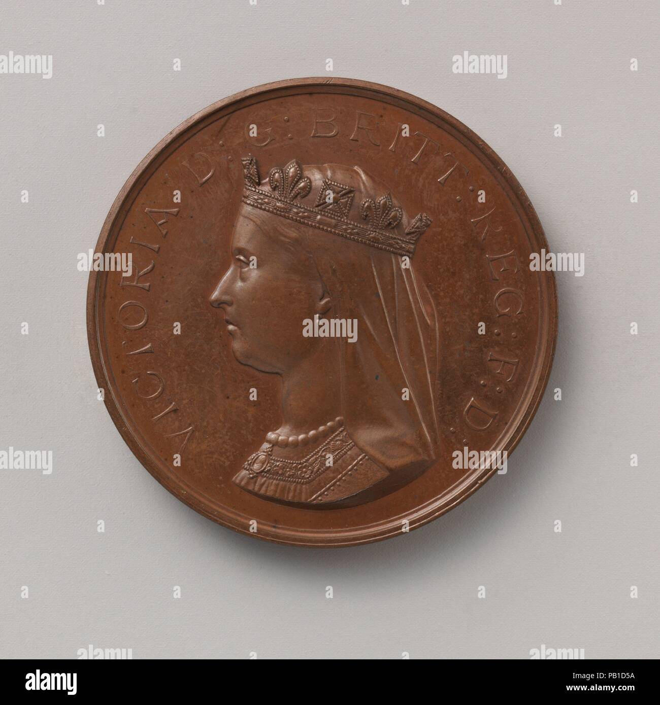 La Nuova Zelanda, Medaglia concessa dalla regina Victoria, dopo il 1866, per commemorare le campagne 1845-1847 e 1860-1866. Artista: medaglia: Joseph Edgar Boehm (britannico nato (Austria), Vienna Londra 1834-1890). Cultura: British. Dimensioni: diametro: 1 7/16 in. (3.7 cm). Data: 1866. Museo: Metropolitan Museum of Art di New York, Stati Uniti d'America. Foto Stock