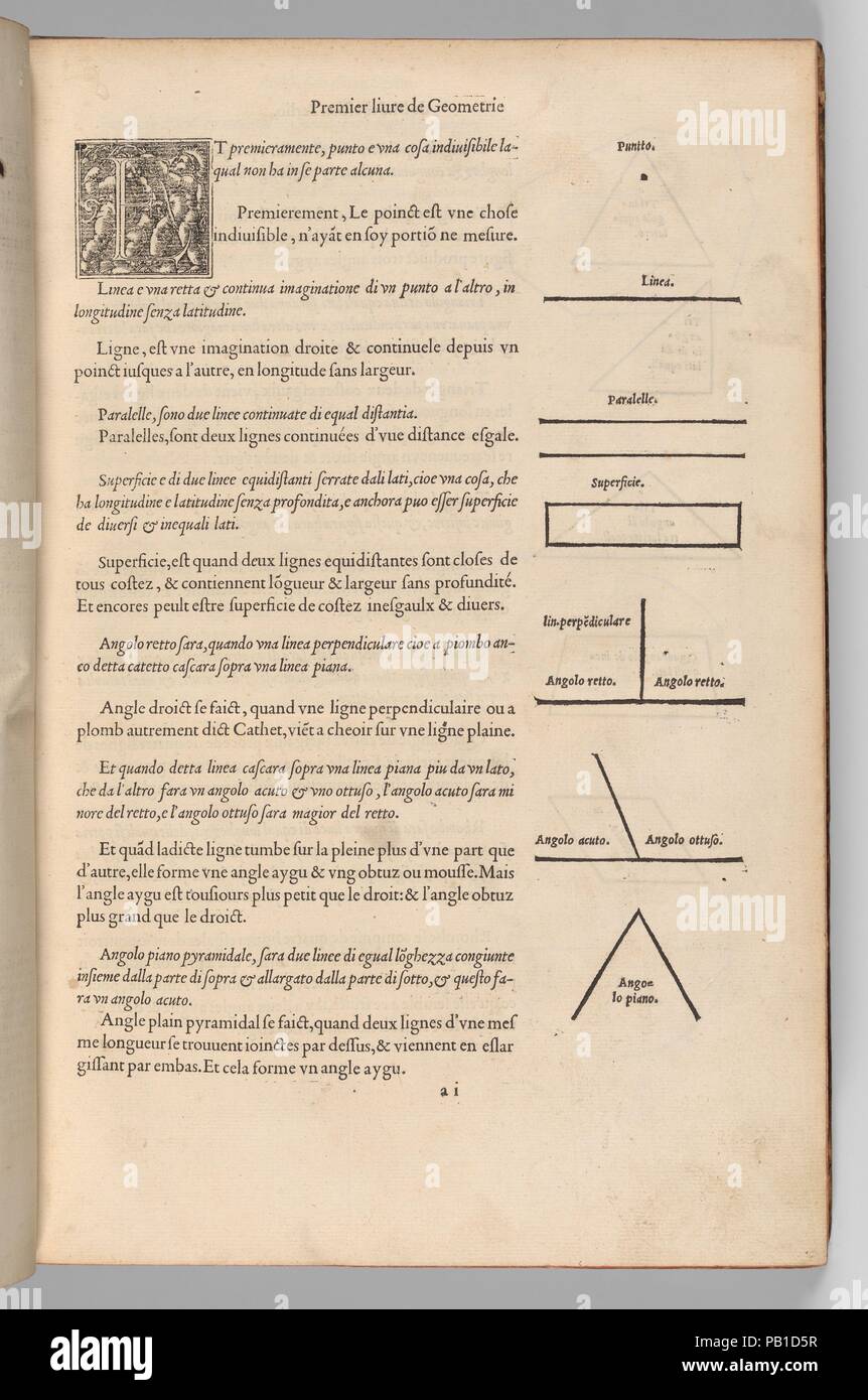 Il primo libro d'architettura di Sebastiano Serlio Bolognese. Il secondo libro di perspecttia di Sebastiano Serlio, Bolognese. Autore: Sebastiano Serlio (italiano, Bologna 1475-1554 Fontainebleau). Il dedicatario: Francesco I Re di Francia (1494-1547). Pubblicato in: Parigi. Editore: Jean Barbé (francese, morto 1547). Traduttore: Jean Martin (Francia, morto 1553). Data: 1545. Museo: Metropolitan Museum of Art di New York, Stati Uniti d'America. Foto Stock