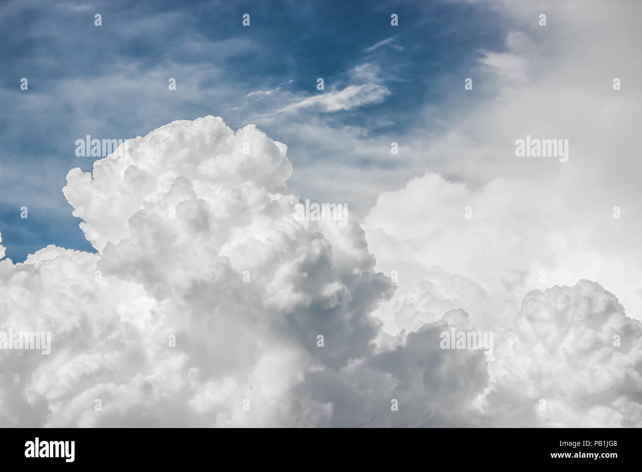Big puffy nuvole Foto Stock