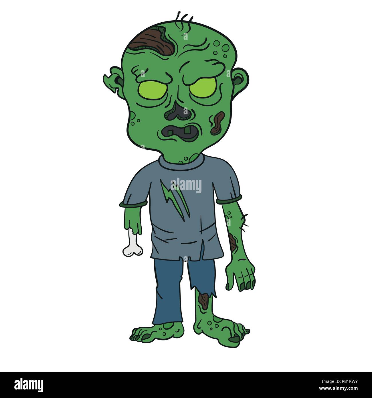 Cartone animato zombie Immagini Vettoriali Stock - Alamy