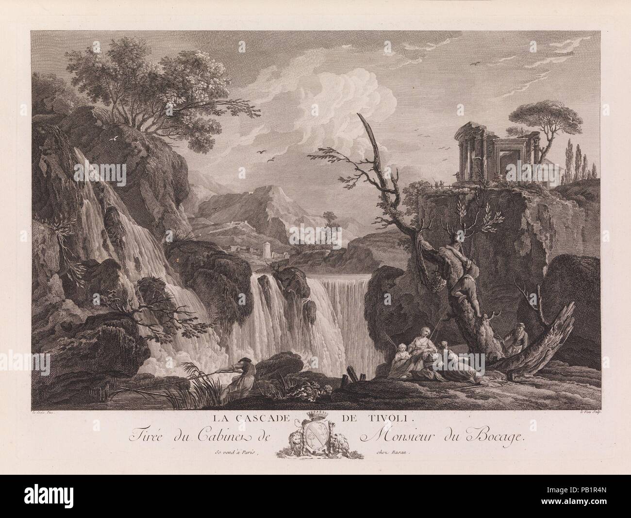 Oeuvres de Joseph Vernet...rappresentante divers ports de mer en France et d'Italie. Progettista: progettato da Joseph Vernet (francese, Avignon 1714-1789 Paris). Dimensioni: complessivo: 24 13/16 x 19 11/16 x 2 9/16 in. (63 x 50 x 6,5 cm). Incisore: Charles Nicolas Cochin II (francese, Parigi Parigi 1715-1790) ; (pls. 81-198); Jacques Philippe Le Bas (francese, Parigi Parigi 1707-1783) ; (pls. 8,9,11,13,69-70,71-72,81-108); Jacques Aliamet (francese, Abbeville 1726-1788 Paris) ; (pls. 30,38,39,40,41,42,43,47); A. D. (francese, attivo del XVIII secolo) ; (pls. 51,52); F. Basan ; (pls. 1,2); Peter Paul Benazech (British, c Foto Stock