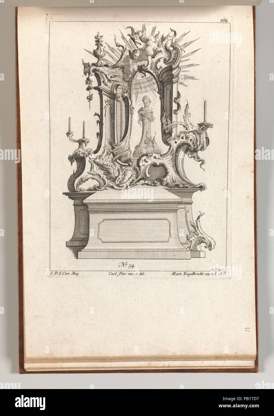 Design Per Un Altare Piastra 1 Da Un Untitled Serie Di Disegni Per Gli Altari Artista