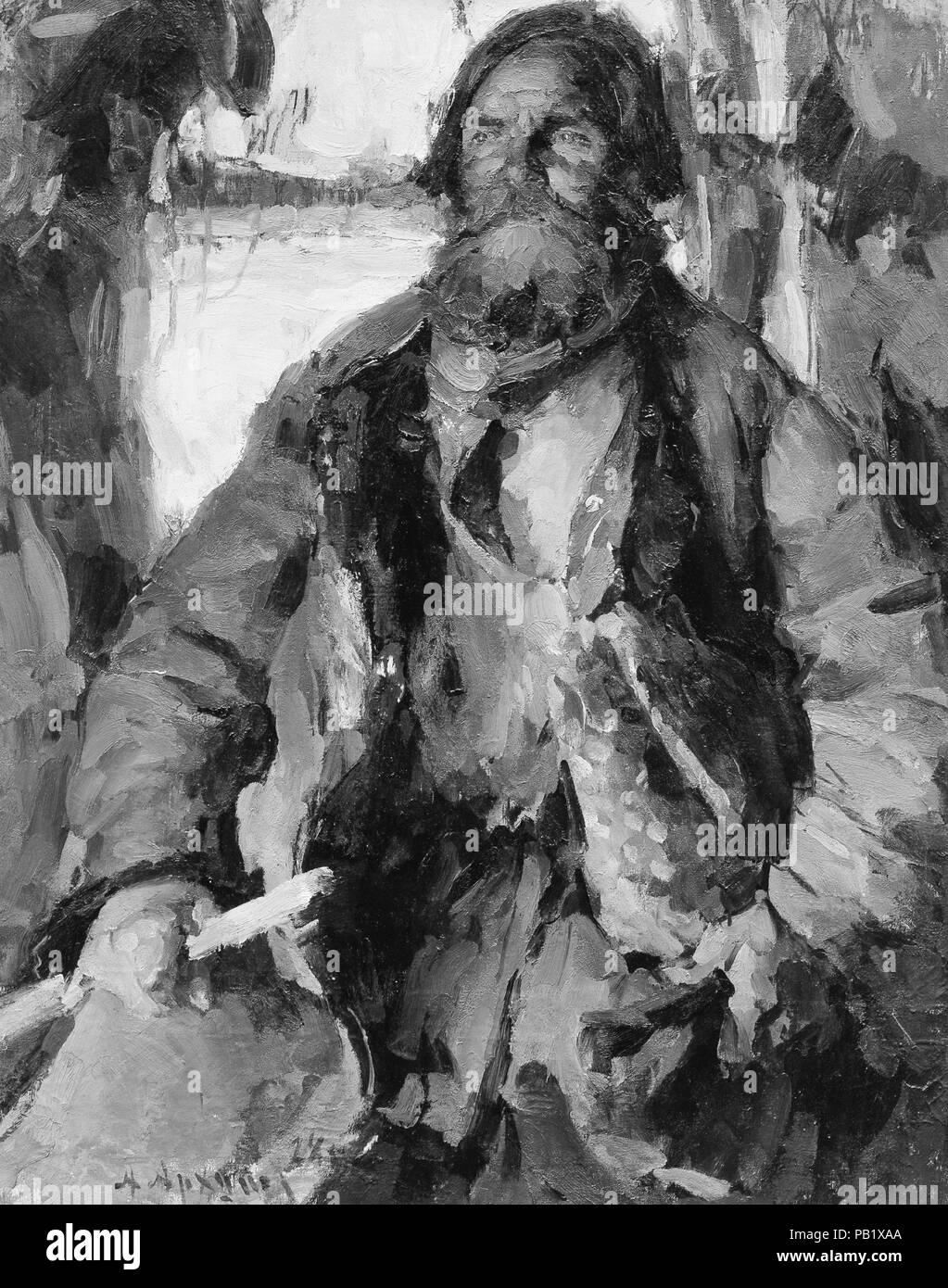 Ivan Rodin. Artista: Abram Efimovich Arkhipov (Russo, Egorovo Riazan provincia 1862-1930 Mosca). Dimensioni: 44 x 34 1/4 in. (111.8 x 87 cm). Data: 1928. Museo: Metropolitan Museum of Art di New York, Stati Uniti d'America. Foto Stock