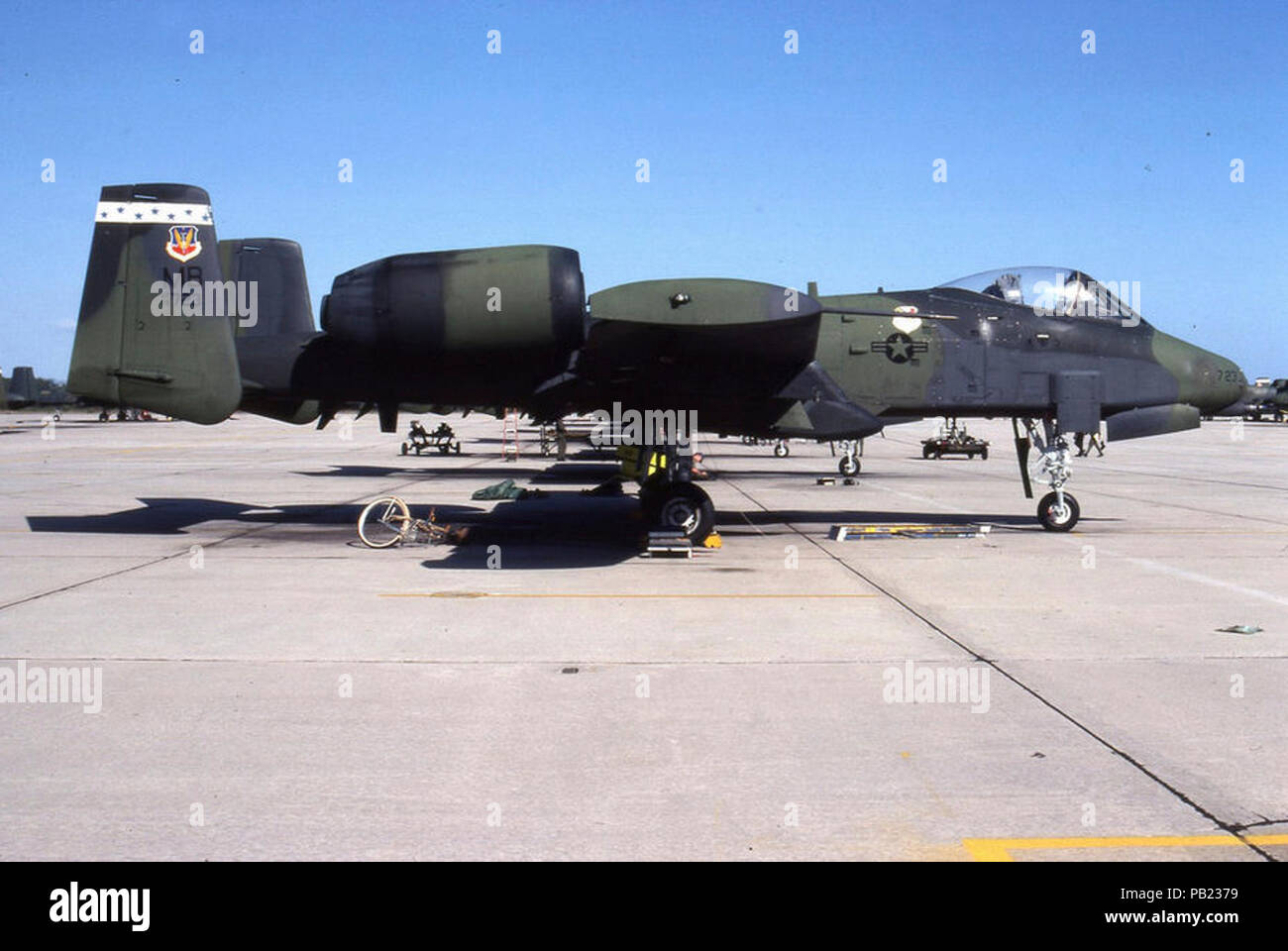 A-10A 78-0723 CN 343 si è schiantato 9 feb 1985 30 mi sud Flagstaff AZ ucciso pilota. Foto Stock