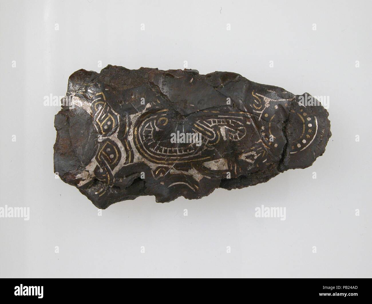 La piastra della cintura. Cultura: francone. Dimensioni: complessivo: 2 15/16 x 1 9/16 x 3/8 in. (7,5 x 3,9 x 1 cm). Data: fine del VII secolo. Museo: Metropolitan Museum of Art di New York, Stati Uniti d'America. Foto Stock La piastra della cintura. Cultura: francone. Dimensioni: complessivo: 2 15/16 x 1 9/16 x 3/8 in. (7,5 x 3,9 x 1 cm). Data: fine del VII secolo. Museo: Metropolitan Museum of Art di New York, Stati Uniti d'America. Foto Stock