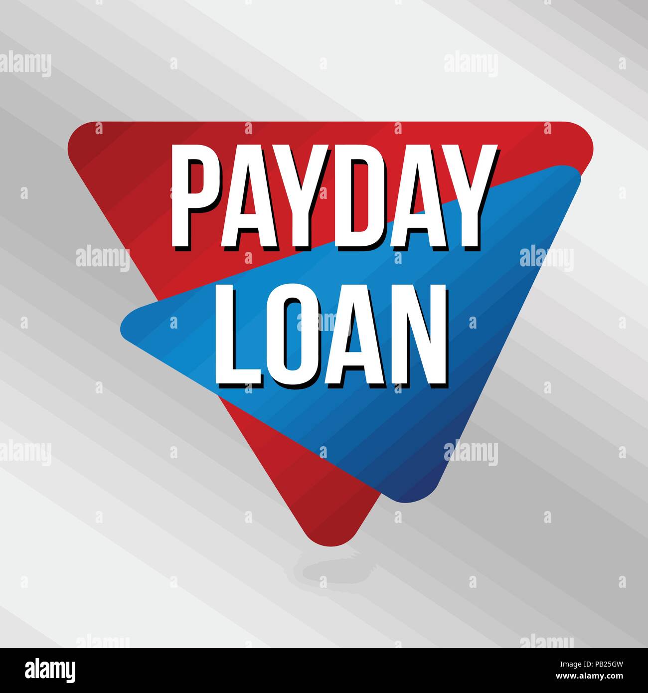 Payday Loan segno o etichetta per la promozione delle imprese, illustrazione vettoriale Illustrazione Vettoriale