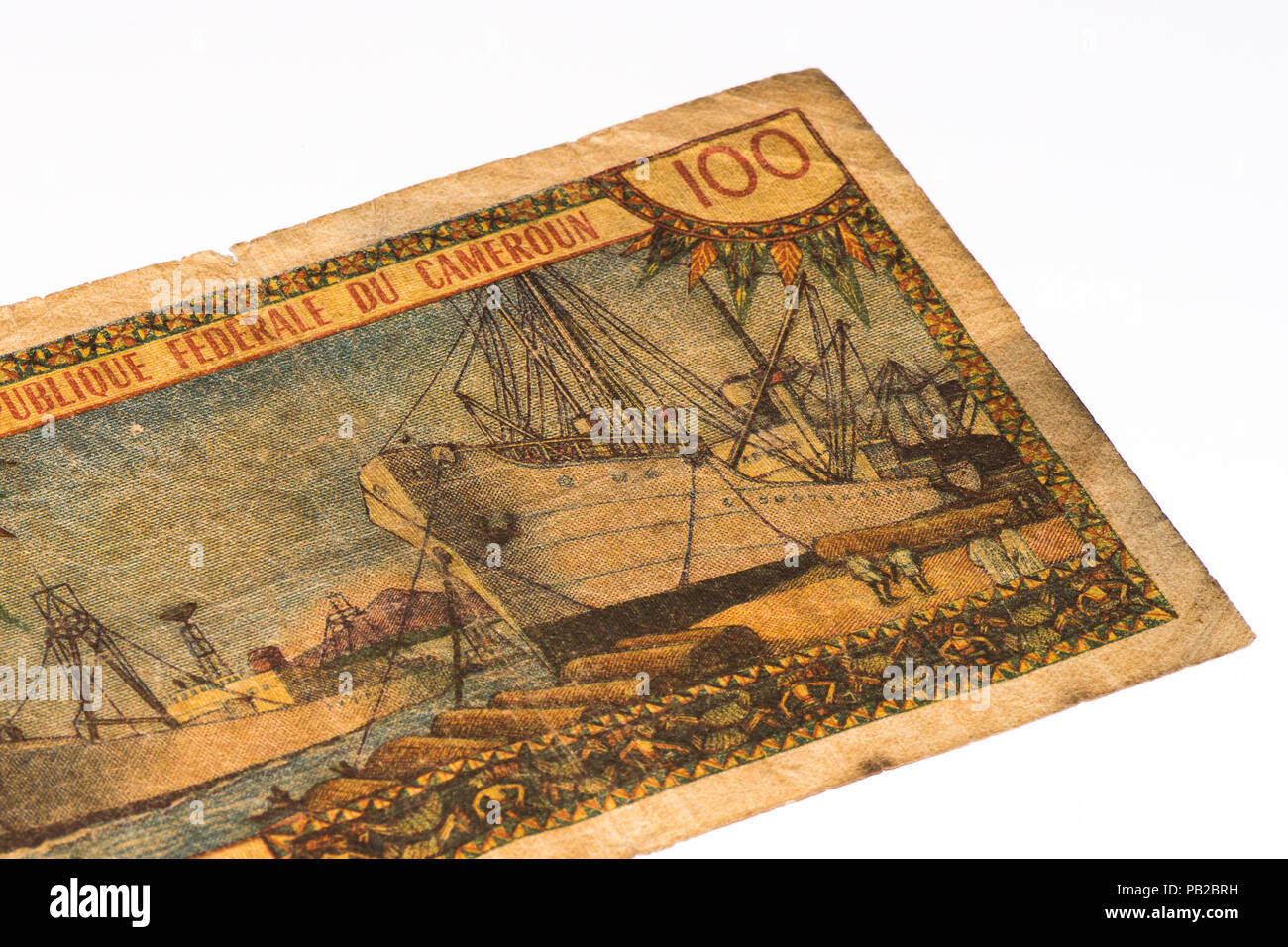 100 centrale di franchi africani del Camerun. Foto Stock