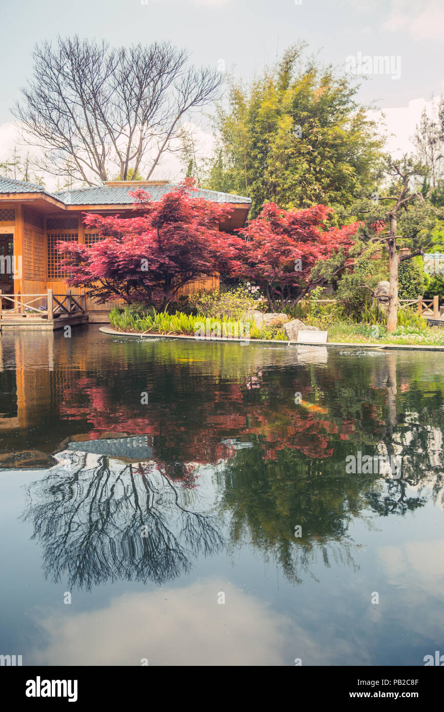 Giardino in Kunming, Yunnan, Cina Foto Stock