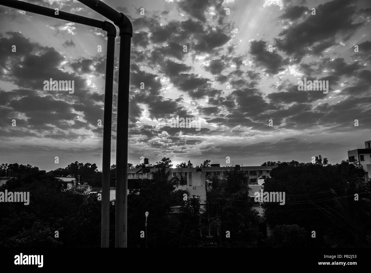 Bel Tramonto foto Foto Stock