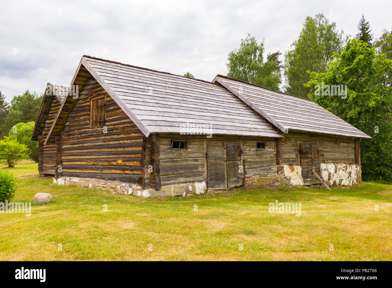 Vecchia tettoia Foto Stock