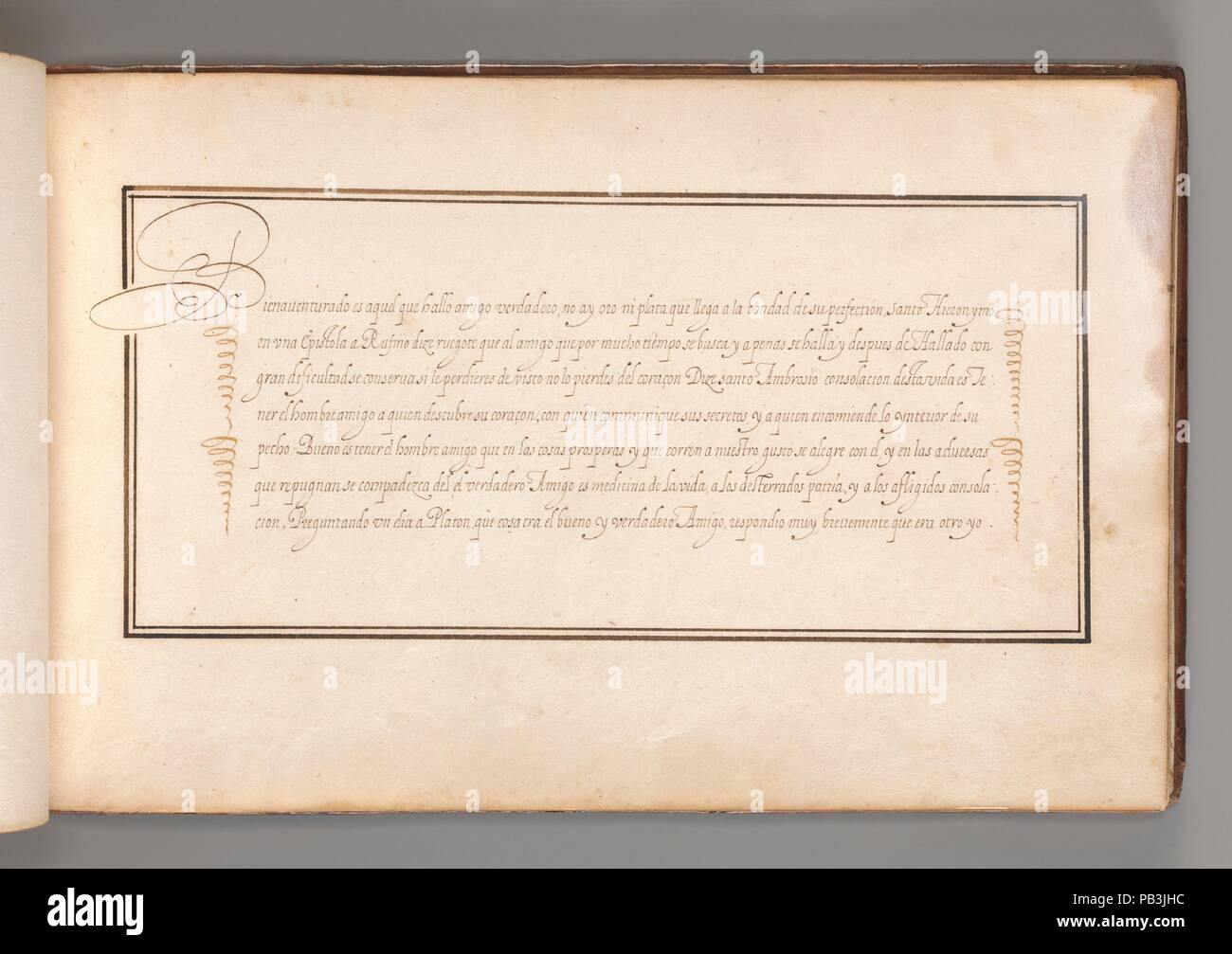 Calligraphic Excersize in spagnolo inizio 17th secolo Anonimo ...