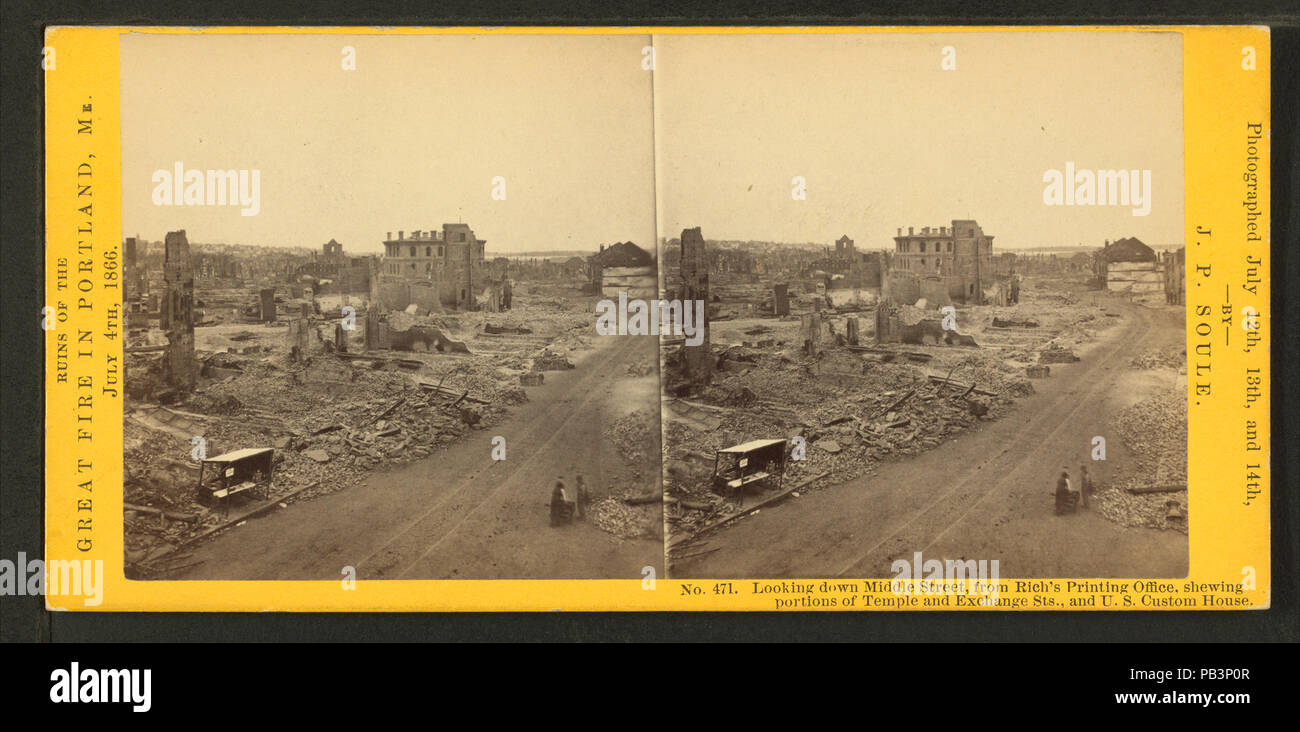 934 guardando verso il basso medio San, dalla ricca di ufficio stampa, che mostra parte del tempio e lo scambio Sts., E DEGLI STATI UNITI Custom House (NYPL B11707232-G89F237 005F) Foto Stock