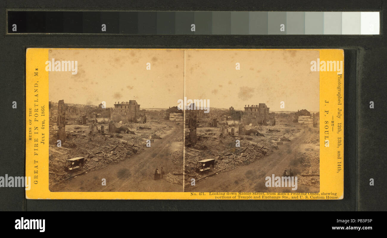 934 guardando verso il basso medio San, dalla ricca di ufficio stampa, che mostra parte del tempio e lo scambio Sts., E DEGLI STATI UNITI Custom House (NYPL B11707232-G89F237 039 F) Foto Stock